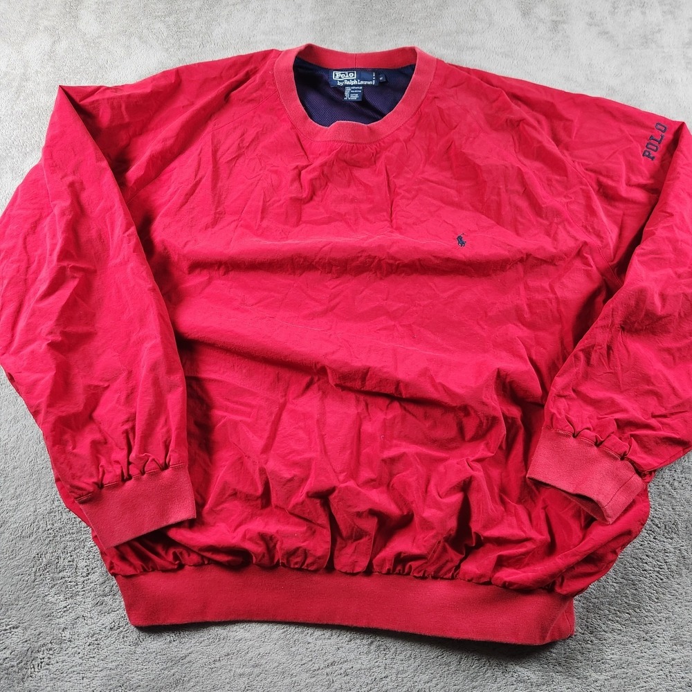 Vintage Polo Ralph Lauren Golf Windbreaker Mens size XL Mesh Windshirt